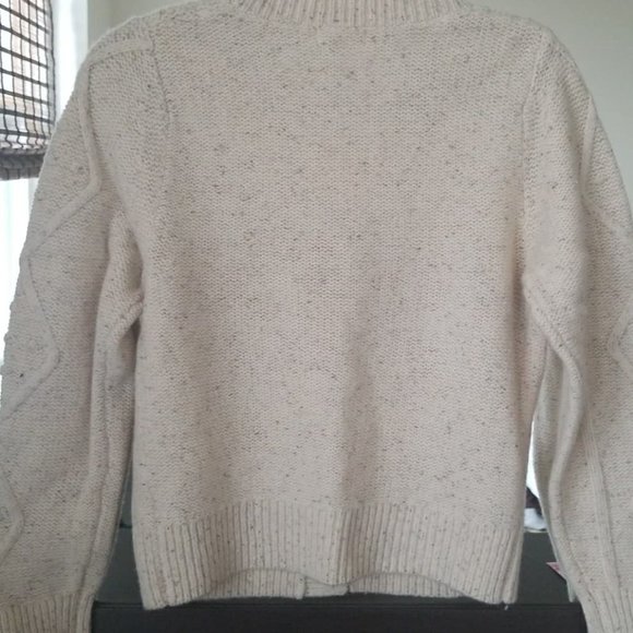 Roller Rabbit M, Ivory, Galvin Cardigan, 80% Lambs Wool, 20% Nylon - Picture 2 of 5